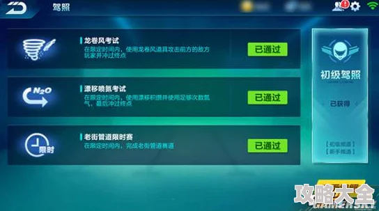 2025年QQ飞车手游攻略：中级驾照作用揭秘及新增赛道地图解锁详解