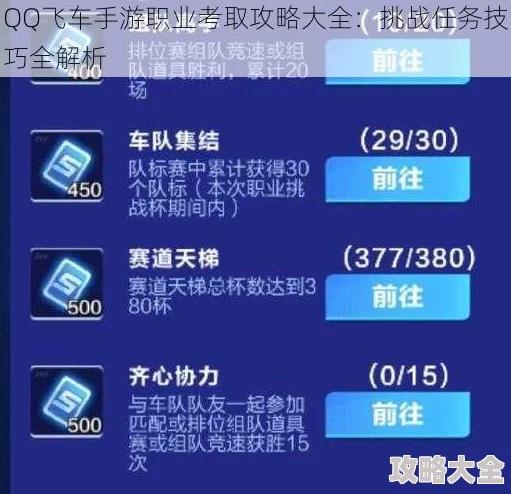 2025年QQ飞车手游全面升级：任务系统详解与主线任务奖励热门一览表